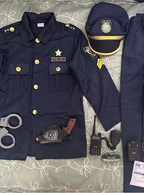 Police Toy Light Bar and Accessories in Navy and Red/Blue